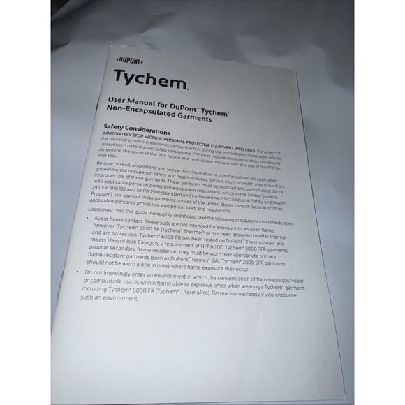 DuPont TYCHEM 2000 SFR Sz L Hazardous Chemical Protective Coveralls Lot Of 2 New - Picture 6 of 8